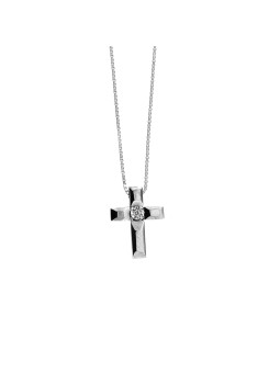 White gold diamond pendant necklace CPBR12-03