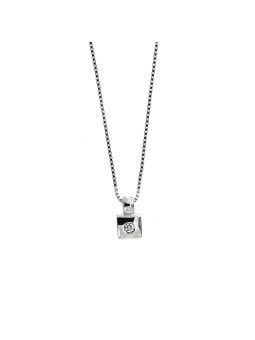 White gold diamond pendant necklace CPBR13-01