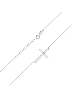 White gold diamond pendant necklace CPBR12-06