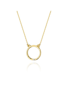 Yellow gold diamond pendant...