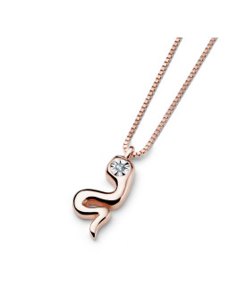 Rose gold diamond pendant necklace CPRR19-01