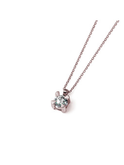 Rose gold diamond pendant necklace CPRR01-09