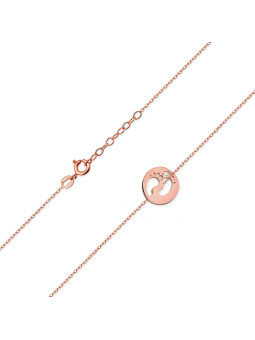 Rose gold diamond pendant necklace CPRR08-03