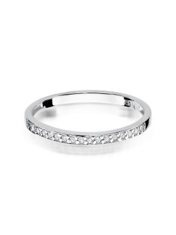 White gold ring with diamonds DBBR16-07 15.5MM