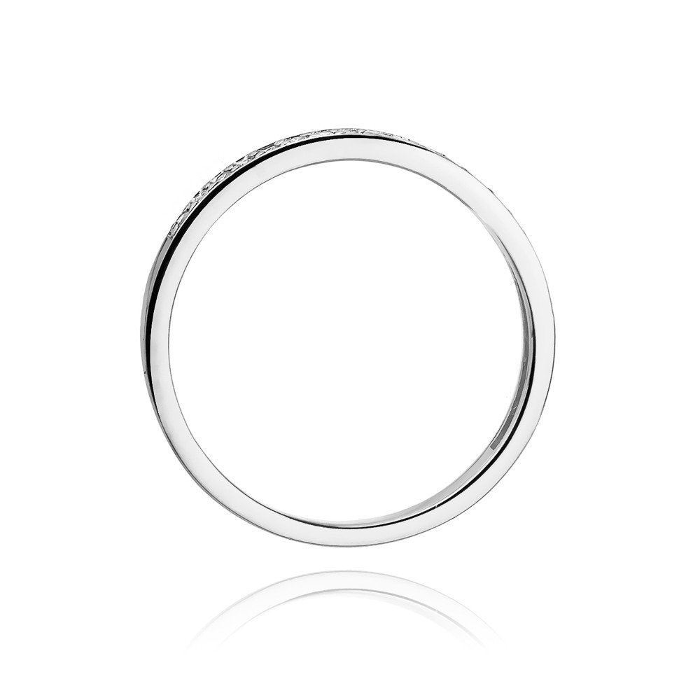 Balto aukso žiedas su briliantais DBBR16-07 15.5MM