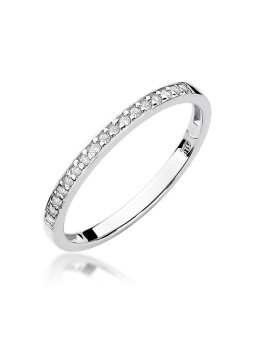 White gold ring with diamonds DBBR16-07 17MM