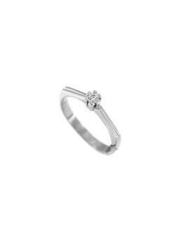 White gold engagement ring with diamond DBBR02-26