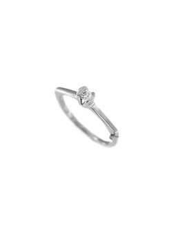 White gold engagement ring with diamond DBBR05-09