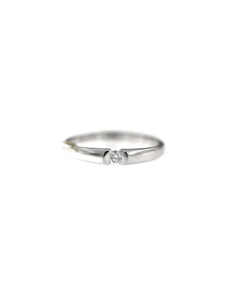 White gold engagement ring with diamond DBBR06-13 17MM