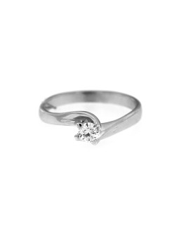 White gold engagement ring with diamond DBBR08-24