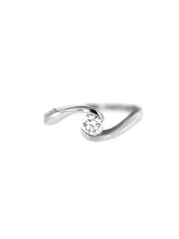 White gold engagement ring with diamond DBBR08-25