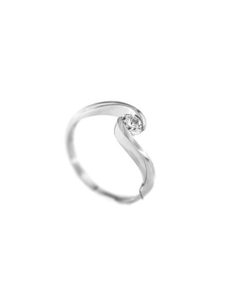 White gold engagement ring with diamond DBBR08-25