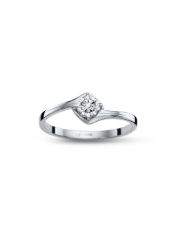 White gold engagement ring with diamond DBBR08-27