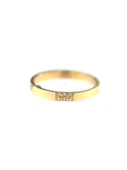 Yellow gold ring with diamond DGBR08-21