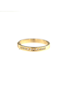 Yellow gold ring with diamond DGBR08-23