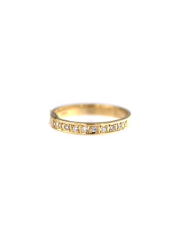 Yellow gold ring with diamond DGBR08-25