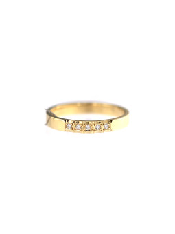 Yellow gold ring with diamond DGBR08-26 18MM