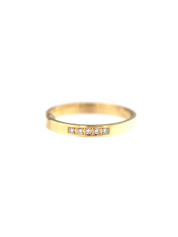 Yellow gold ring with diamond DGBR08-27
