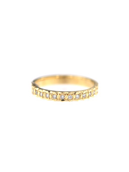 Yellow gold ring with diamond DGBR08-30