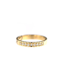 Yellow gold ring with diamond DGBR08-31