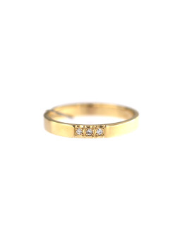 Yellow gold ring with diamond DGBR08-32