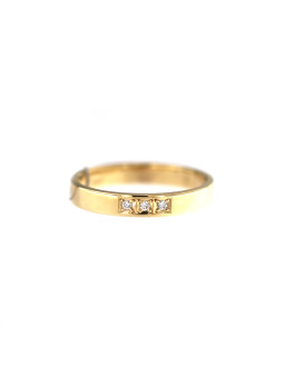 Yellow gold ring with diamond DGBR08-33
