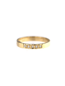 Yellow gold ring with diamond DGBR08-34