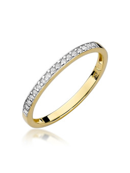 Yellow gold ring with diamond DGBR08-37