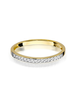 Yellow gold ring with diamond DGBR08-37