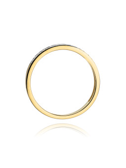 Yellow gold ring with diamond DGBR08-37