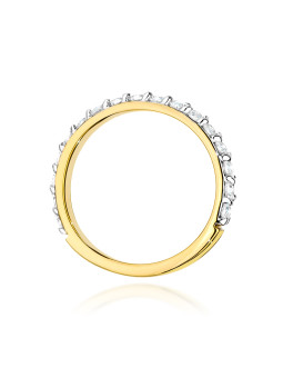 Yellow gold ring with diamond DGBR08-39