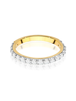 Yellow gold ring with diamond DGBR08-39