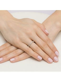Yellow gold ring with diamond DGBR08-39