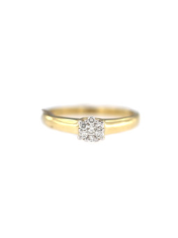 Yellow gold engagement ring...