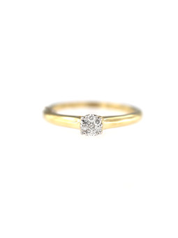 Yellow gold engagement ring with diamonds  DGBR13-04