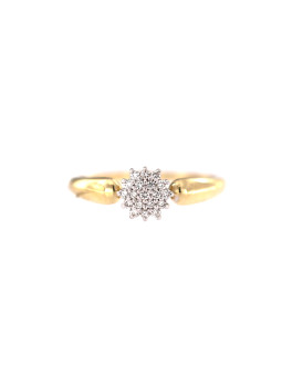 Yellow gold engagement ring...