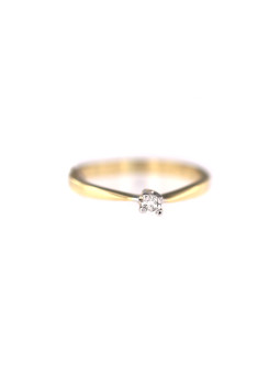 Yellow gold engagement ring...