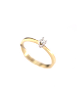 Yellow gold engagement ring with diamond  DGBR01-19