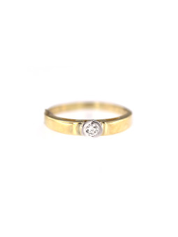 Yellow gold engagement ring with diamond DGBR05-25
