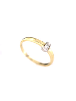 Yellow gold engagement ring with diamond DGBR05-26