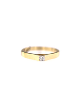 Yellow gold engagement ring with diamond DGBR07-24