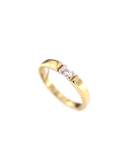 Yellow gold engagement ring with diamond DGBR07-25