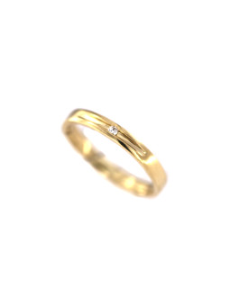 Yellow gold engagement ring with diamond DGBR07-27