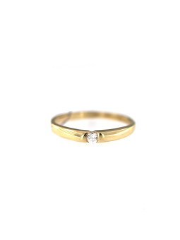 Yellow gold engagement ring...