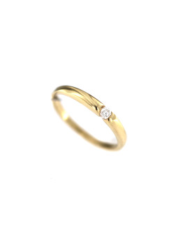 Yellow gold engagement ring with diamond DGBR07-28