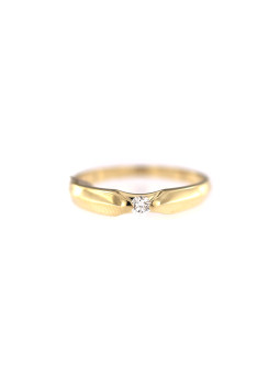 Yellow gold engagement ring...