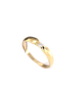 Yellow gold engagement ring with diamond DGBR07-29