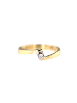 Yellow gold engagement ring with diamond DGBR09-12