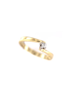 Yellow gold engagement ring with diamond DGBR09-12