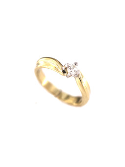 Yellow gold engagement ring with diamond DGBR09-13